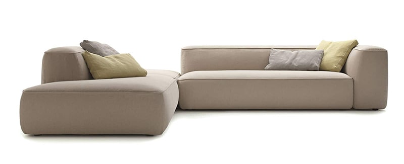 Two brown gray sofa